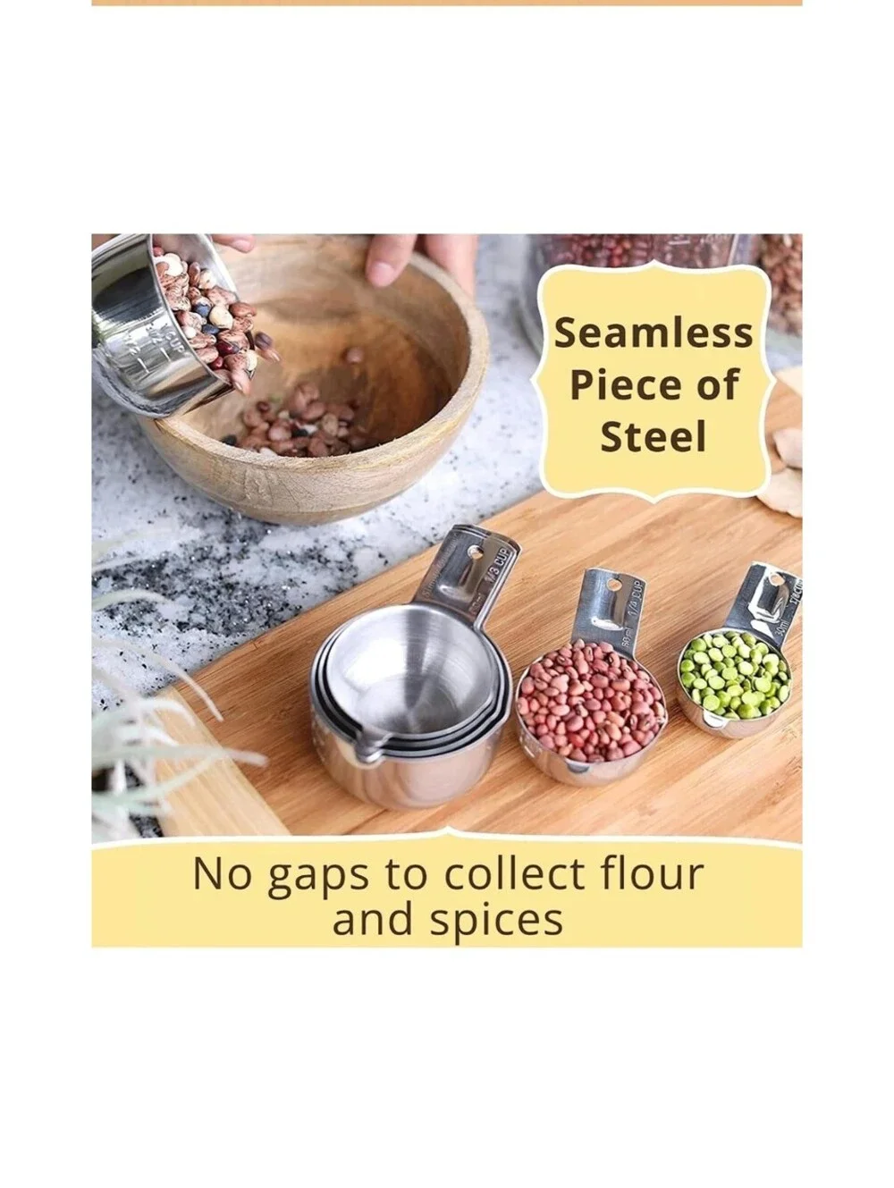 Simply Gourmet Stainless Steel Measuring Cups 7 Piece Set